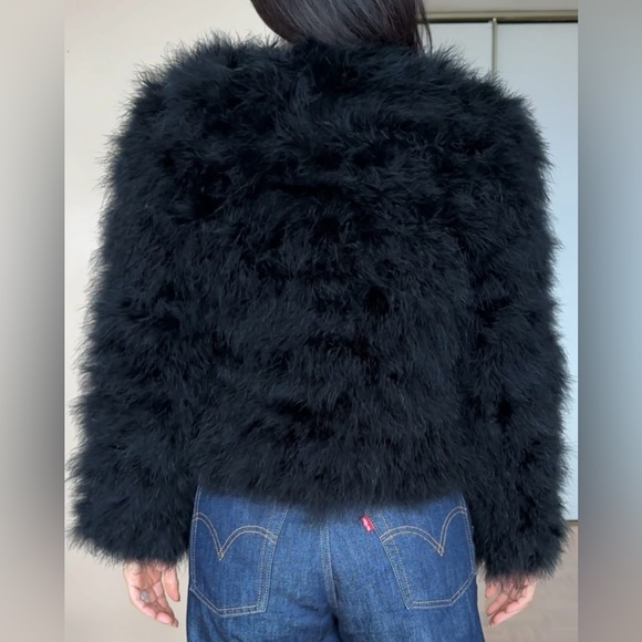 ❌SOLD ON MY INSTAGRAM FOX The Label Black Feather Jacket - Picture 8 of 13